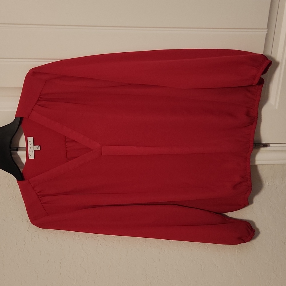 Chaus hot pink blouse
